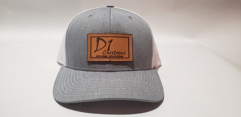 D1 Customs Leather Patch Trucker Hat